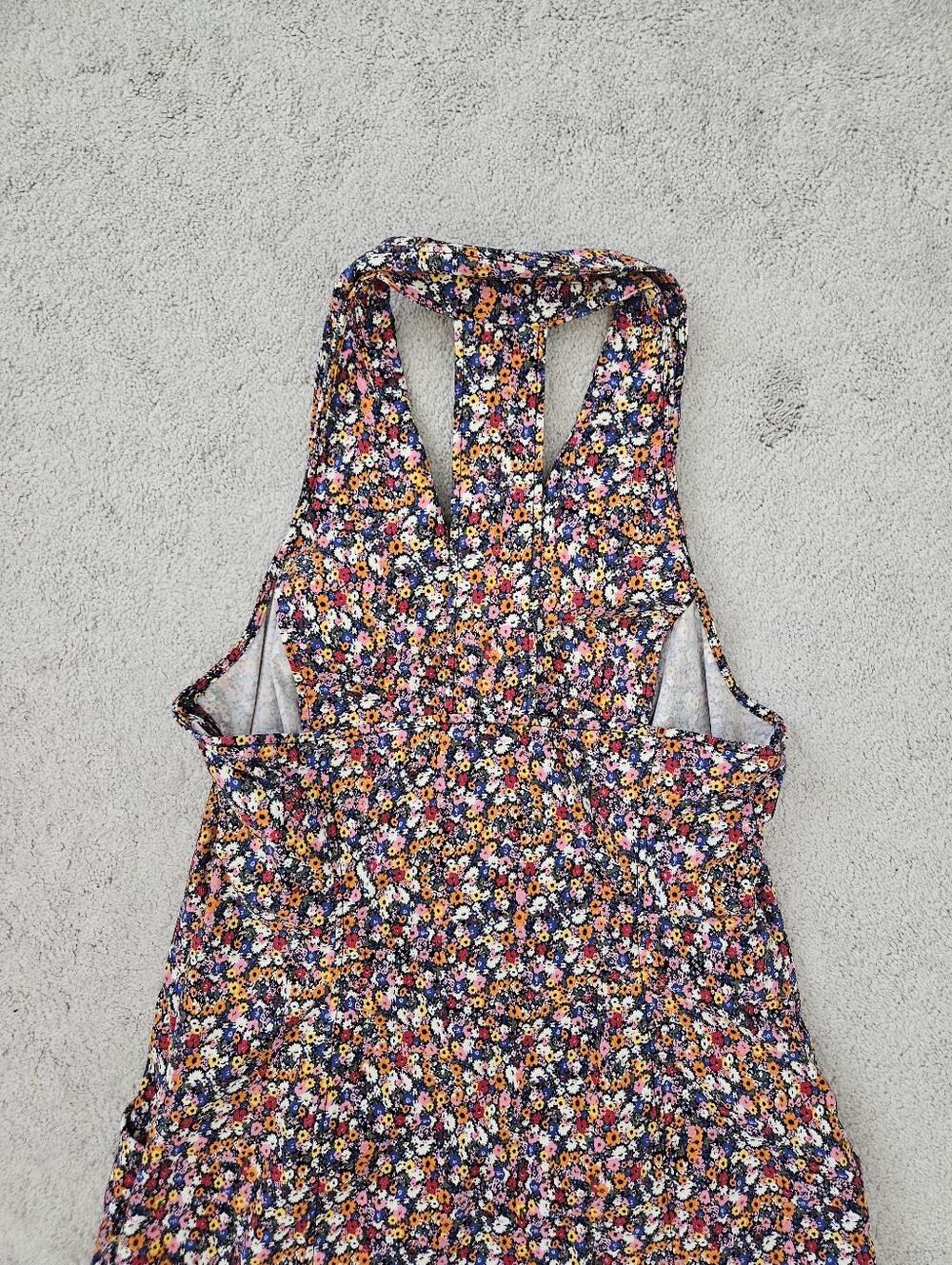 Maeve Anthropologie | Sleeveless T-Back Blazer Mini Dress Multi Floral Women XL - Picture 9 of 9